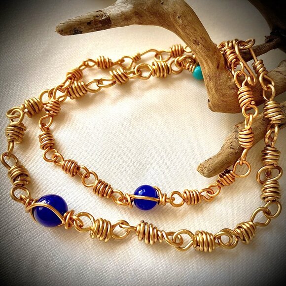 Sapphire Relationship Bracelets, Long-Distance Friendship, Connection Gift - Picture 1 of 16
